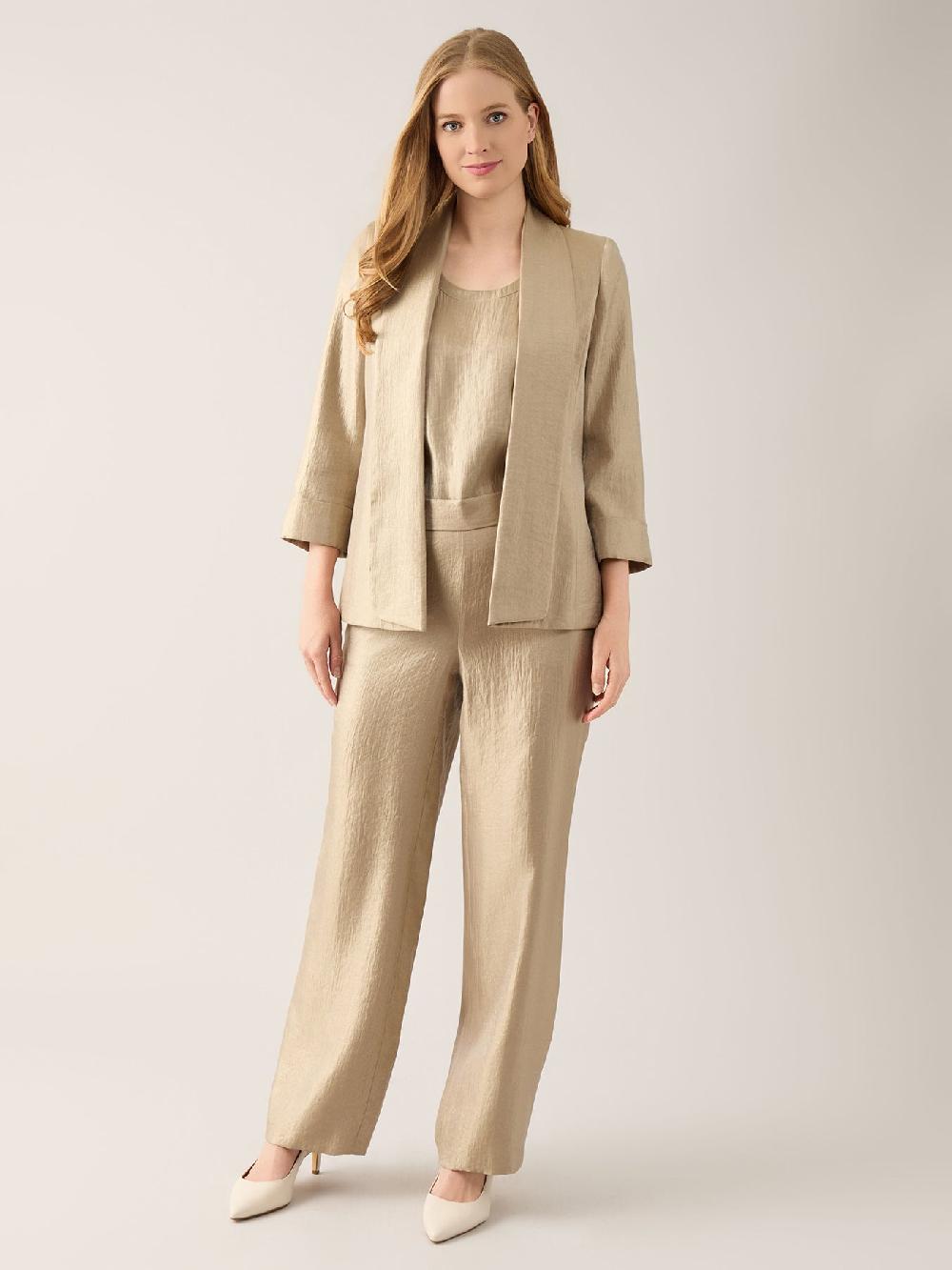 Kasper Petite Shawl Collar Jacket Shimmer Twill