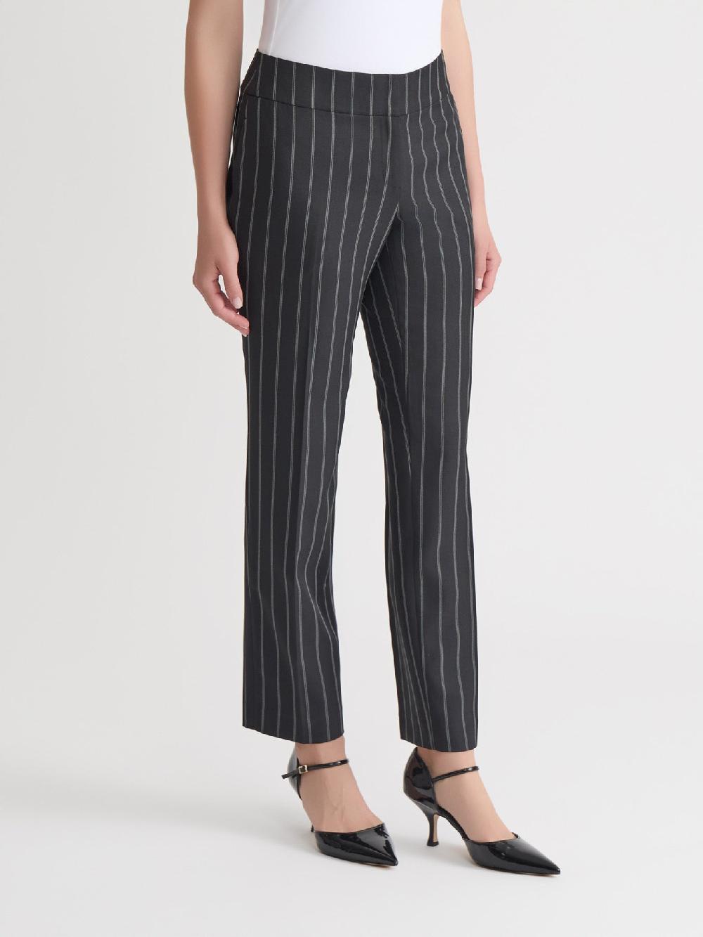 Kasper Pinstripe Harlow Pant Iconic Stretch Crepe