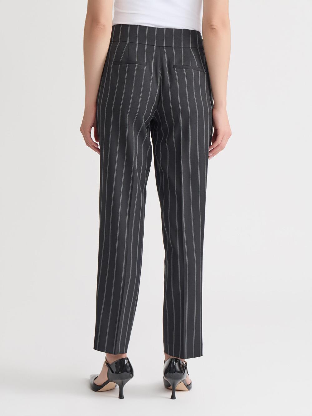 Kasper Pinstripe Harlow Pant Iconic Stretch Crepe