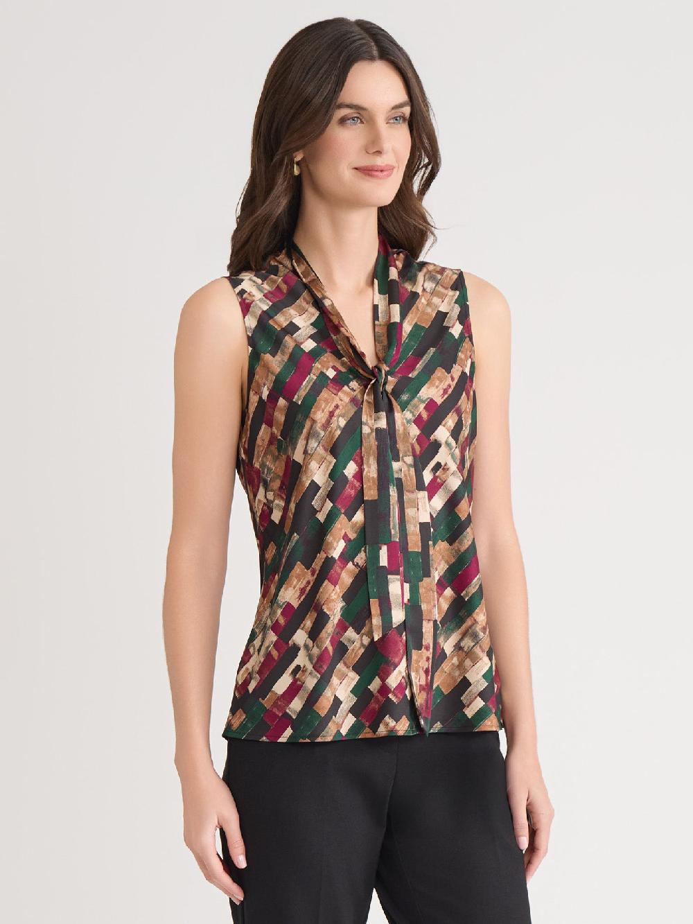 Kasper Plus Audrey Blouse Satin
