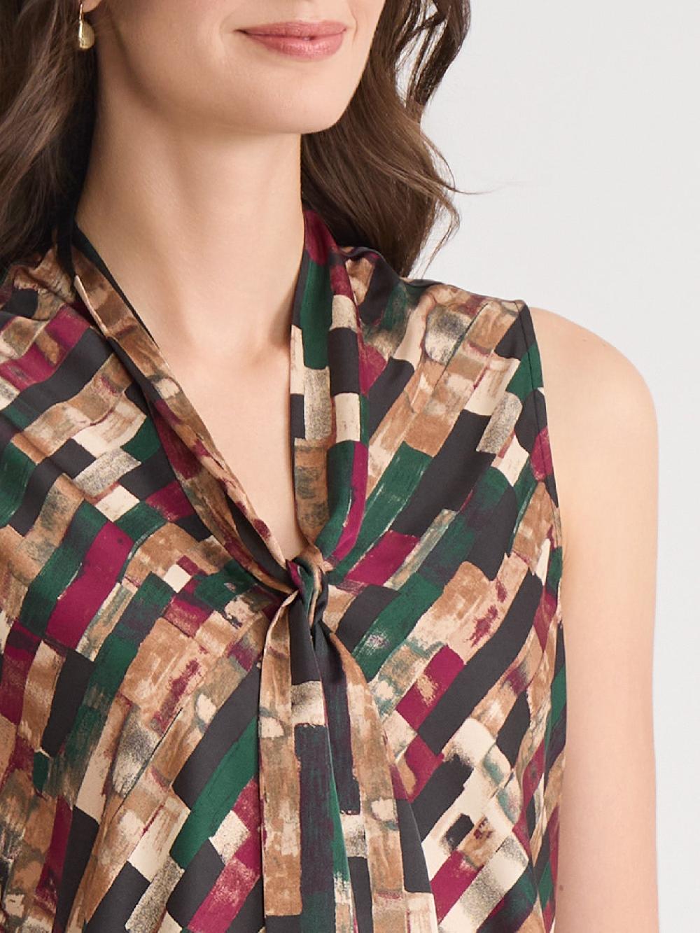Kasper Plus Audrey Blouse Satin