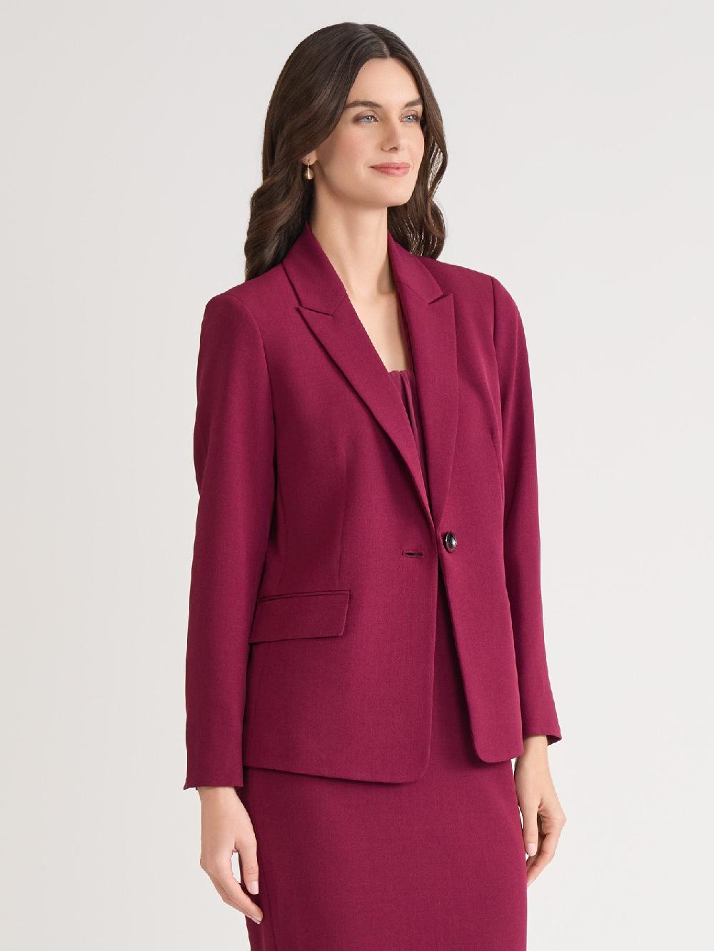 Kasper Plus Ava Jacket Iconic Stretch Crepe