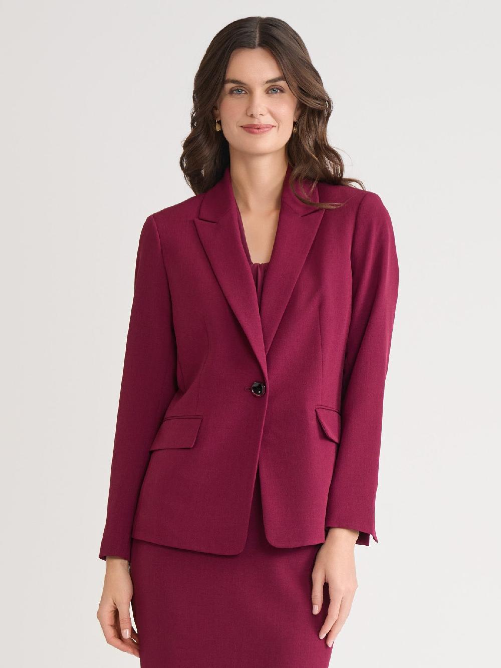 kasper Plus Ava Jacket Iconic Stretch Crepe