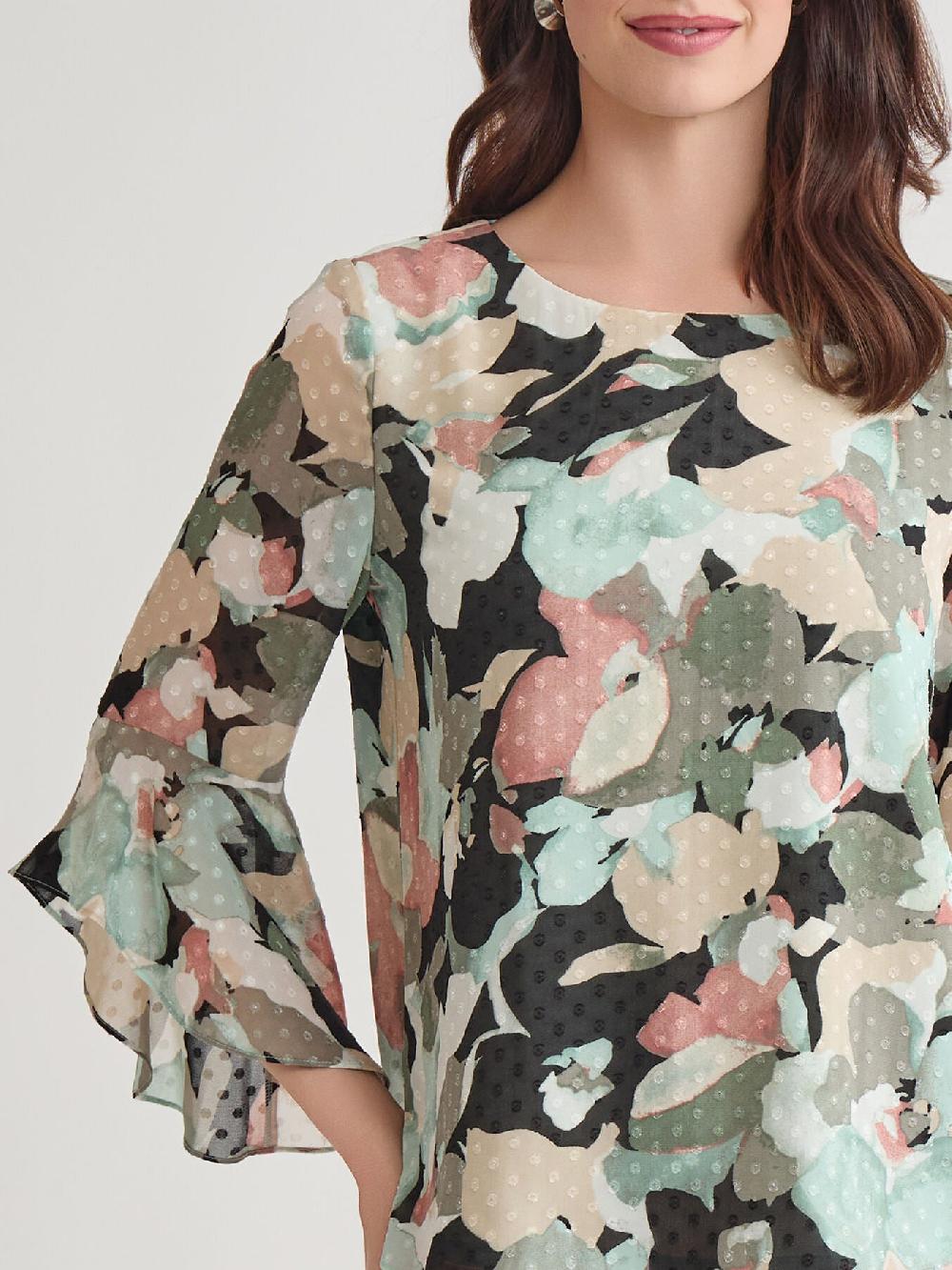 Kasper Plus Carrie Blouse Soft Drape