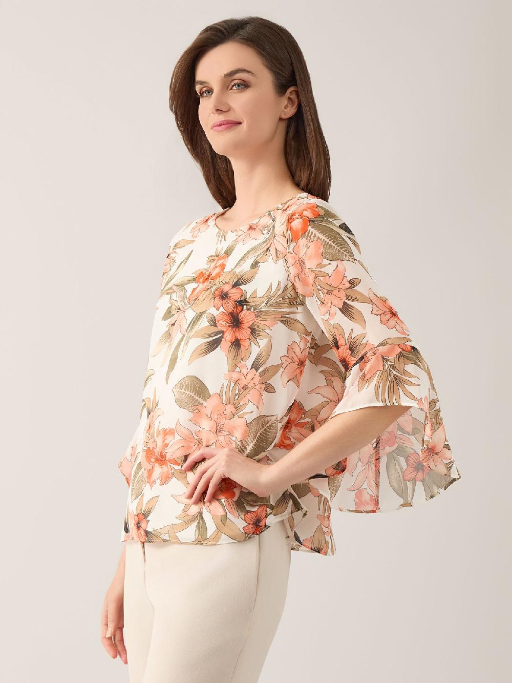 Kasper Plus Carrie Blouse Soft Drape