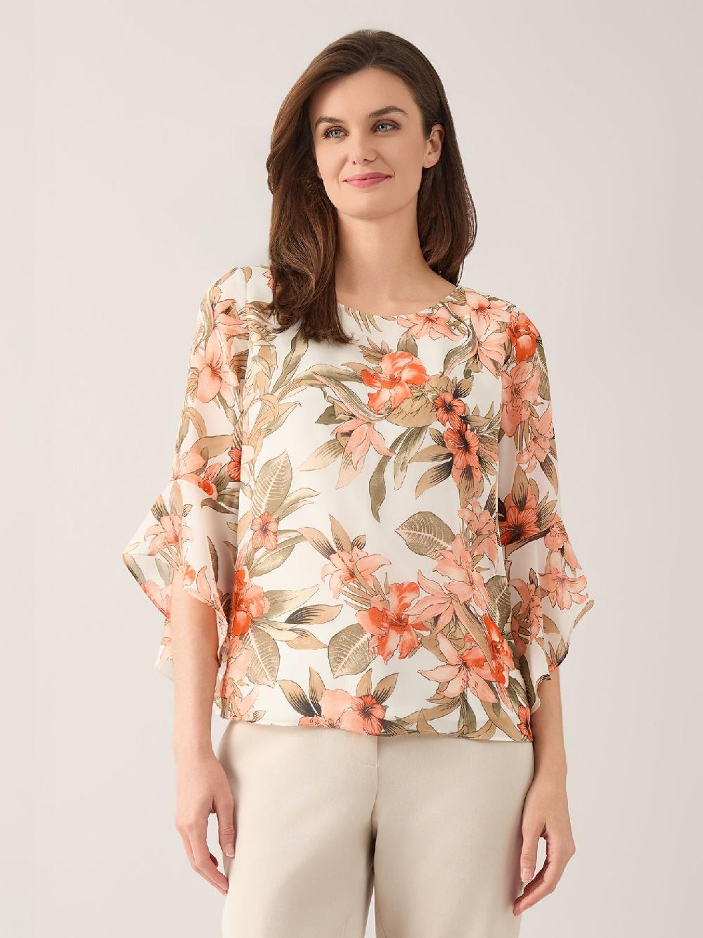 kasper Plus Carrie Blouse Soft Drape
