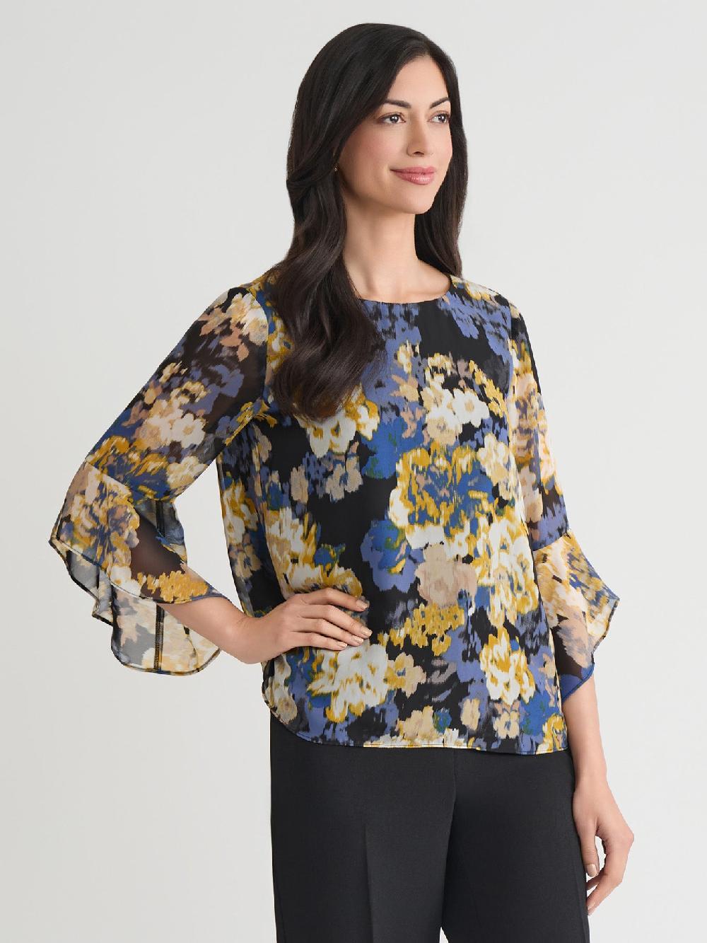 Kasper Plus Carrie Blouse Soft Drape