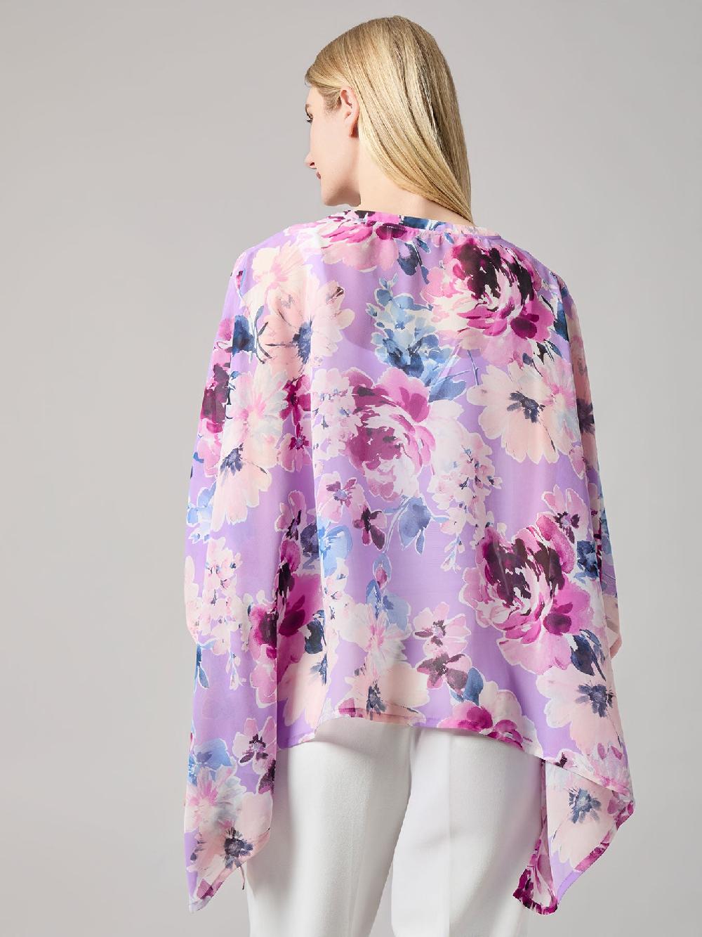 Kasper Plus Dolman Sleeve Poncho Soft Drape