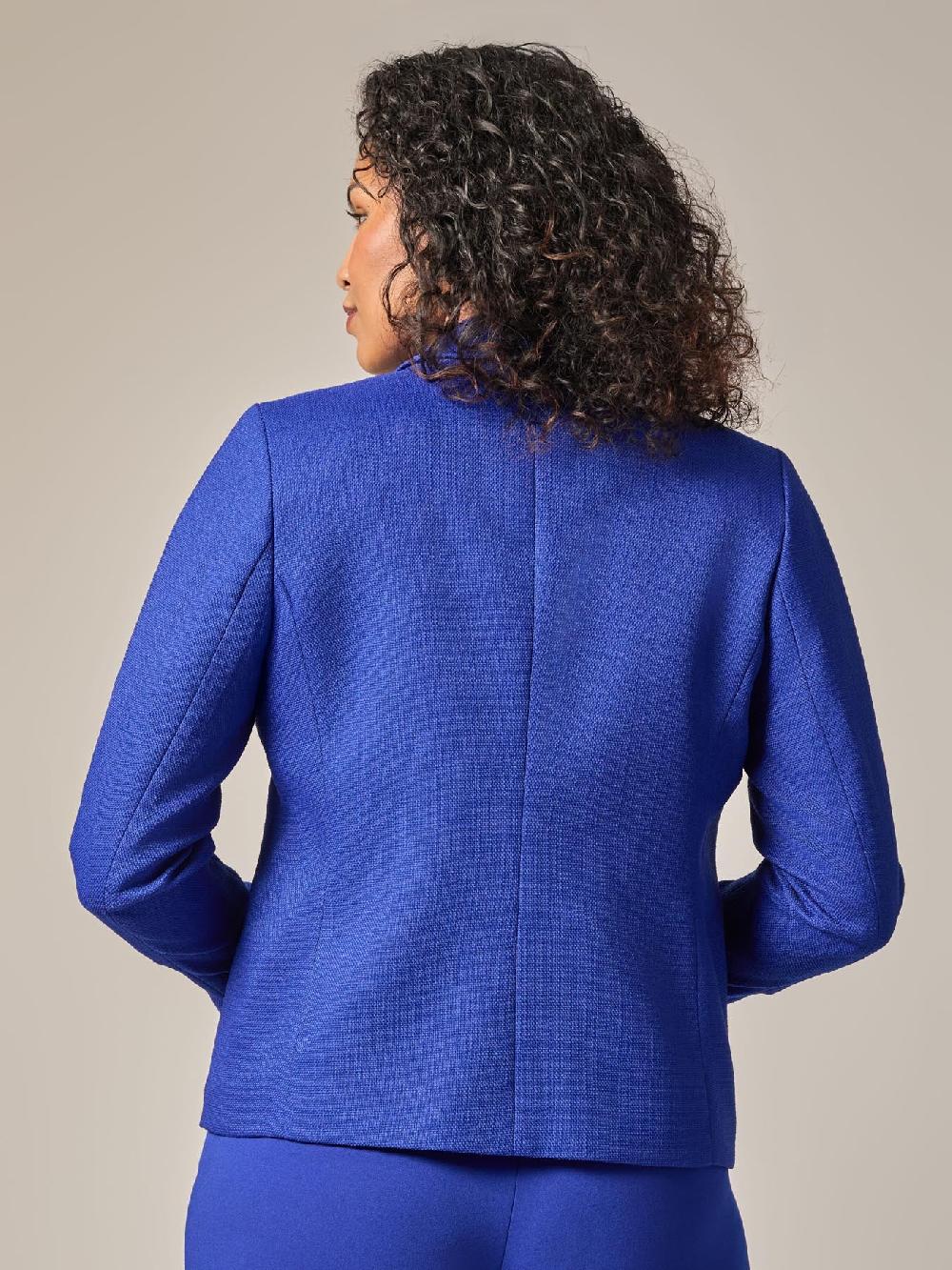 Kasper Plus Double Breasted Jacket Royal Signature