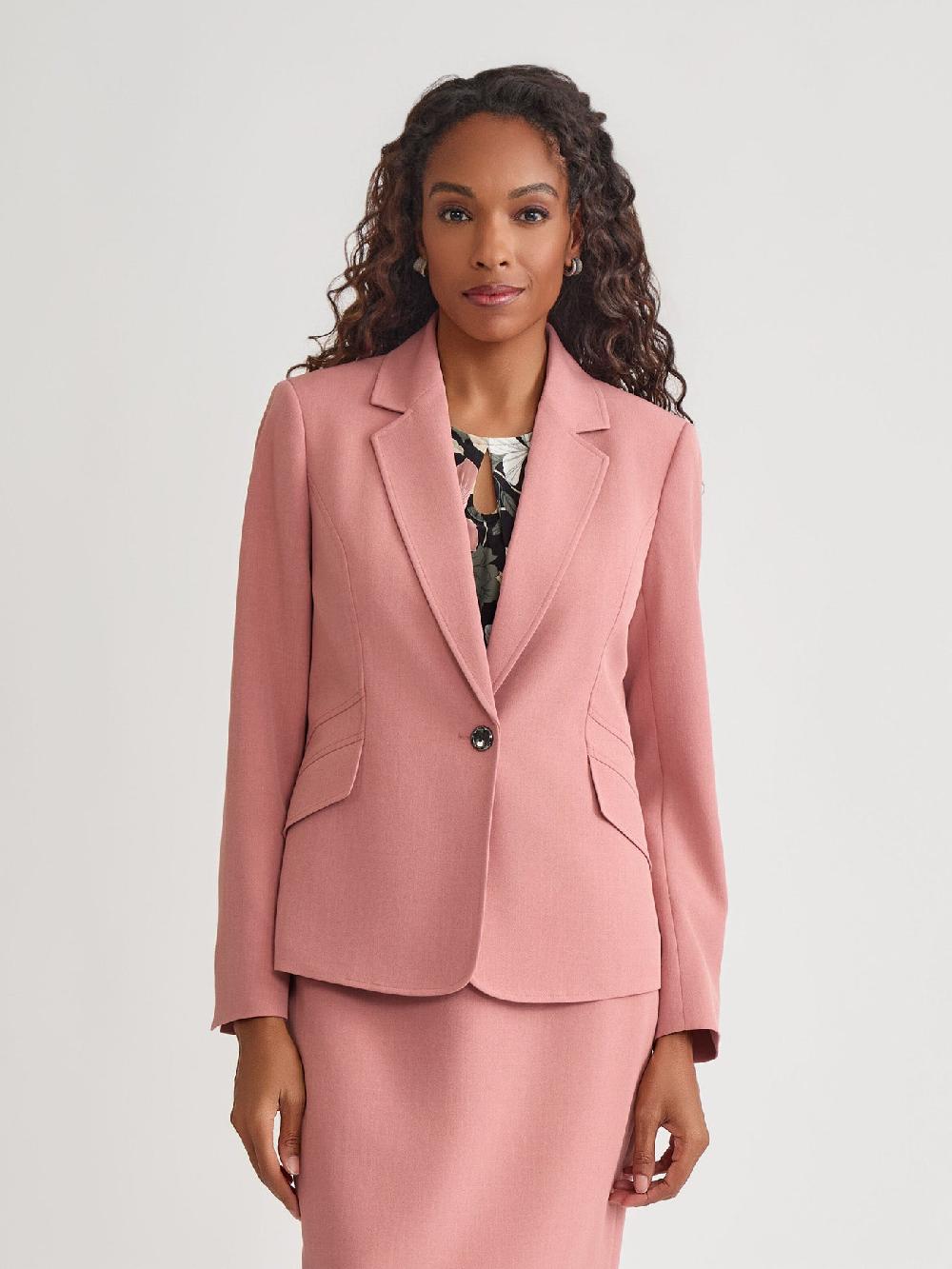 kasper Plus Flynn Jacket Iconic Stretch Crepe