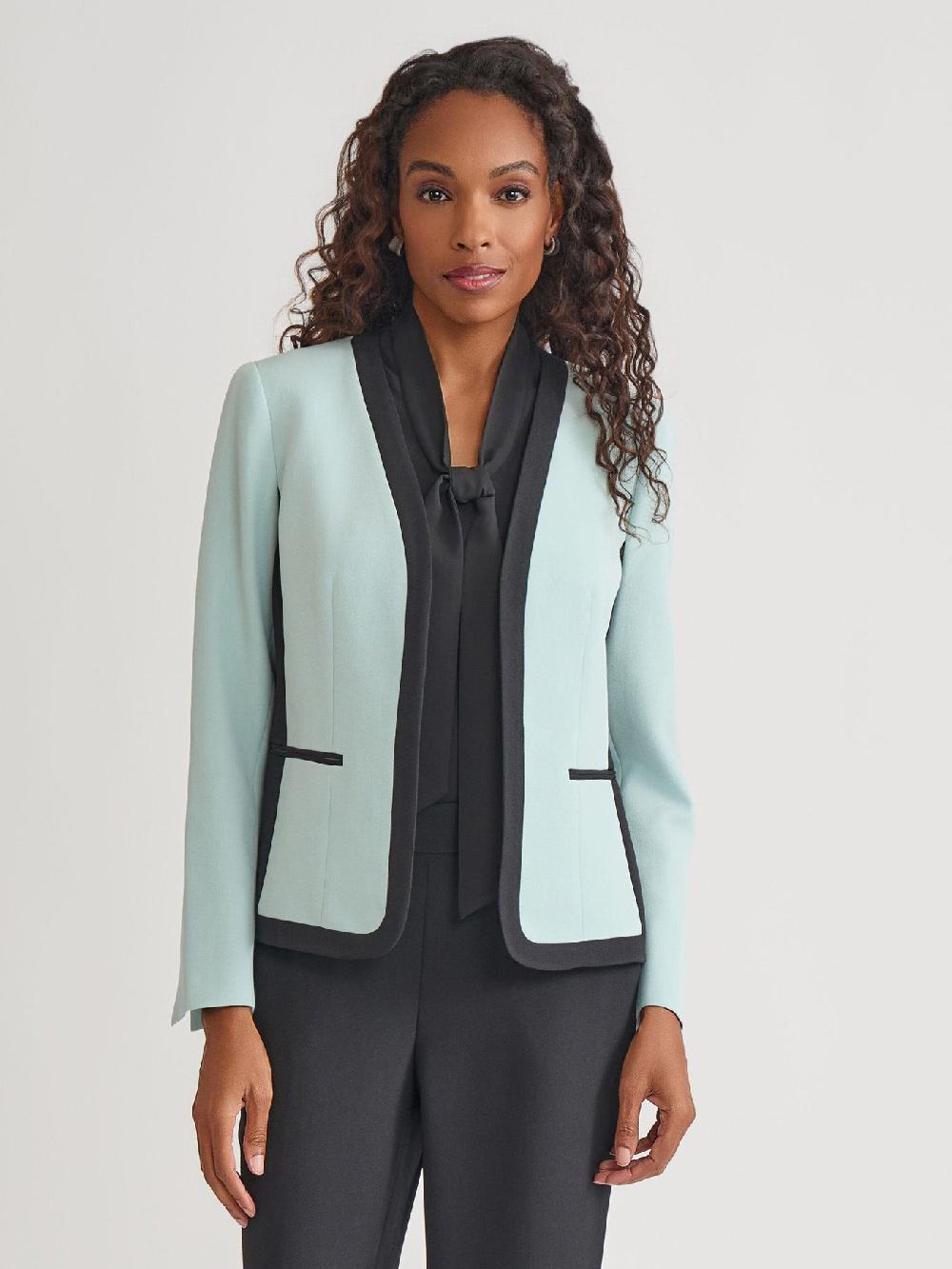 kasper Plus Framed Jacket Iconic Stretch Crepe