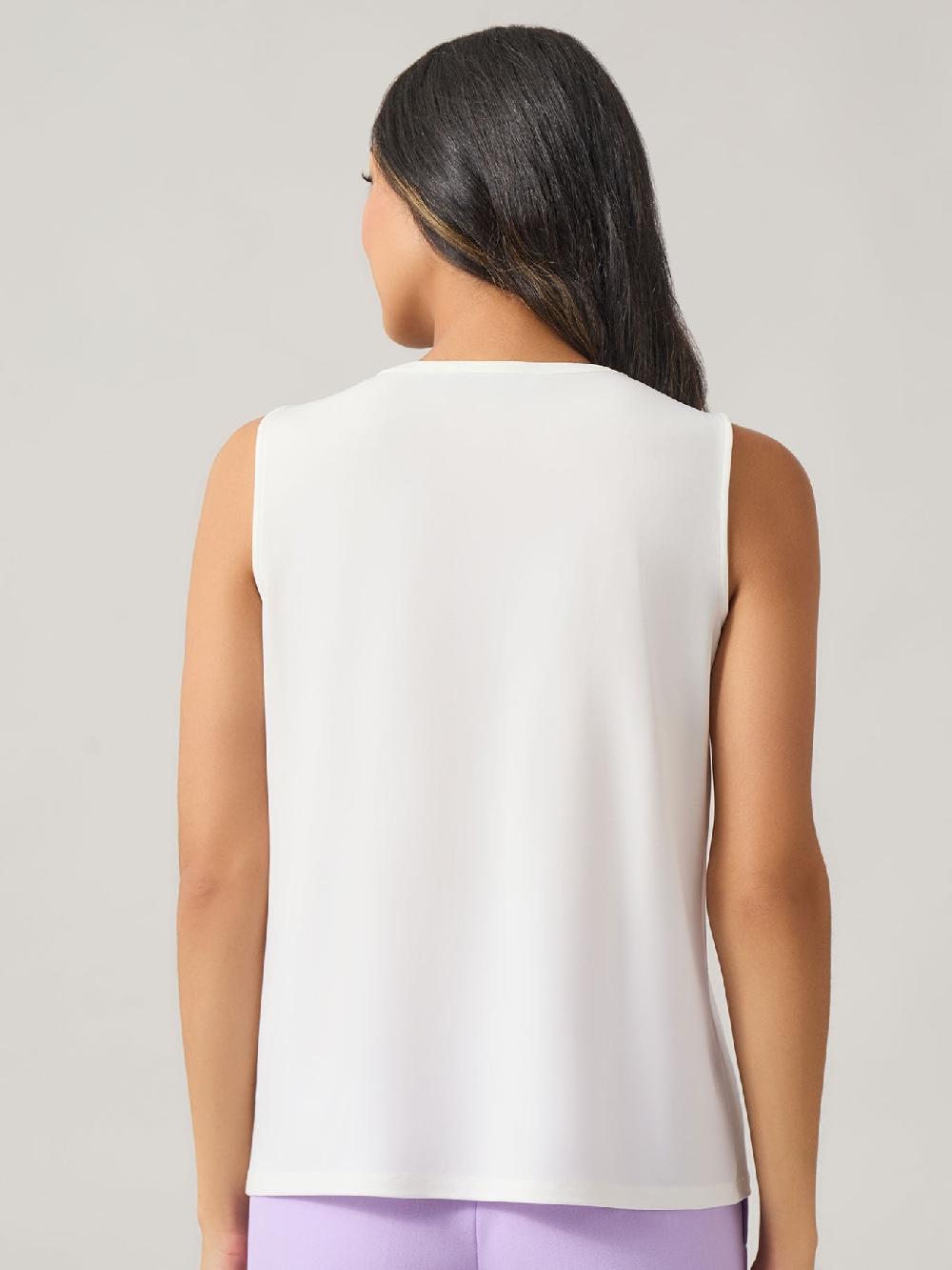 Kasper Plus Jeweled Neck Top Everyday Knit