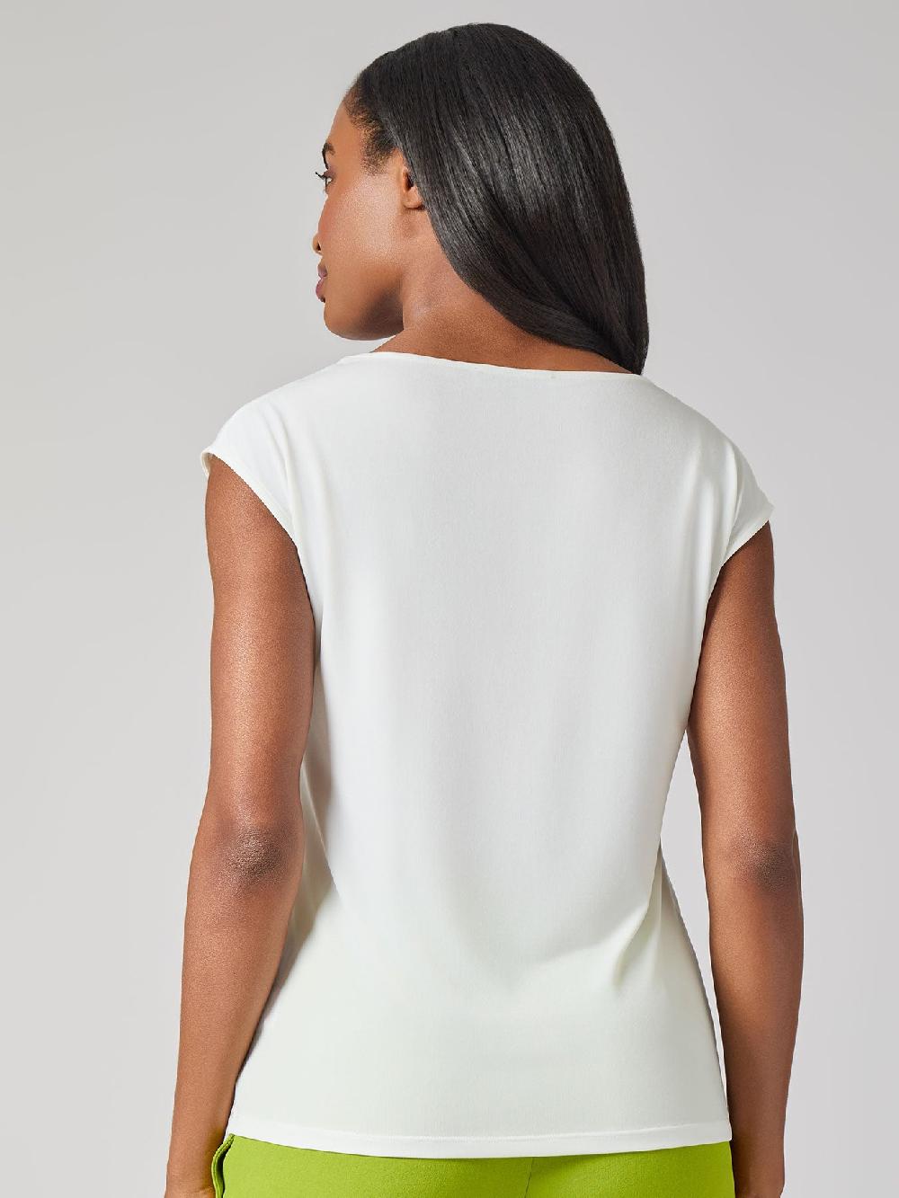 Kasper Plus Jeweled Neck Top Everyday Knit