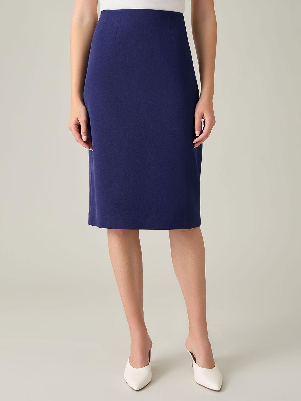 kasper Plus Lana Skirt Iconic Stretch Crepe