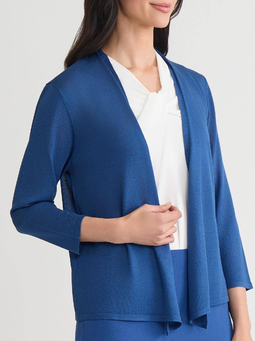 Kasper Plus Open Front A-Line Cardigan