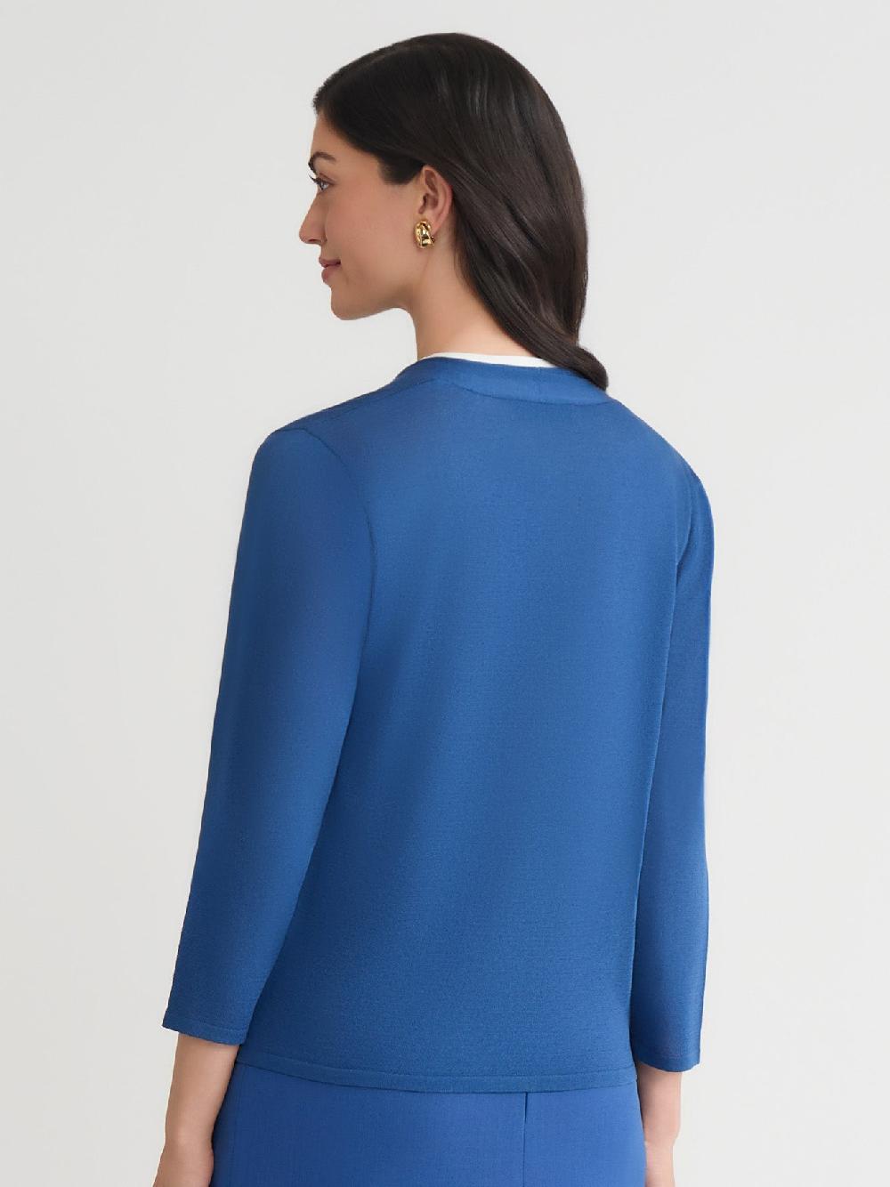 Kasper Plus Open Front A-Line Cardigan