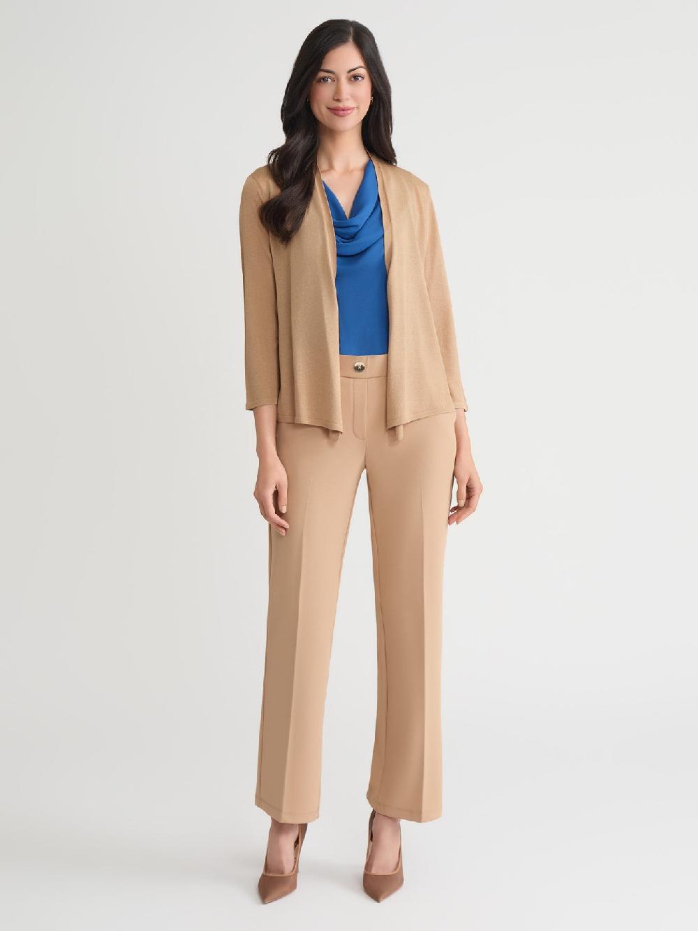 Kasper Plus Open Front A-Line Cardigan