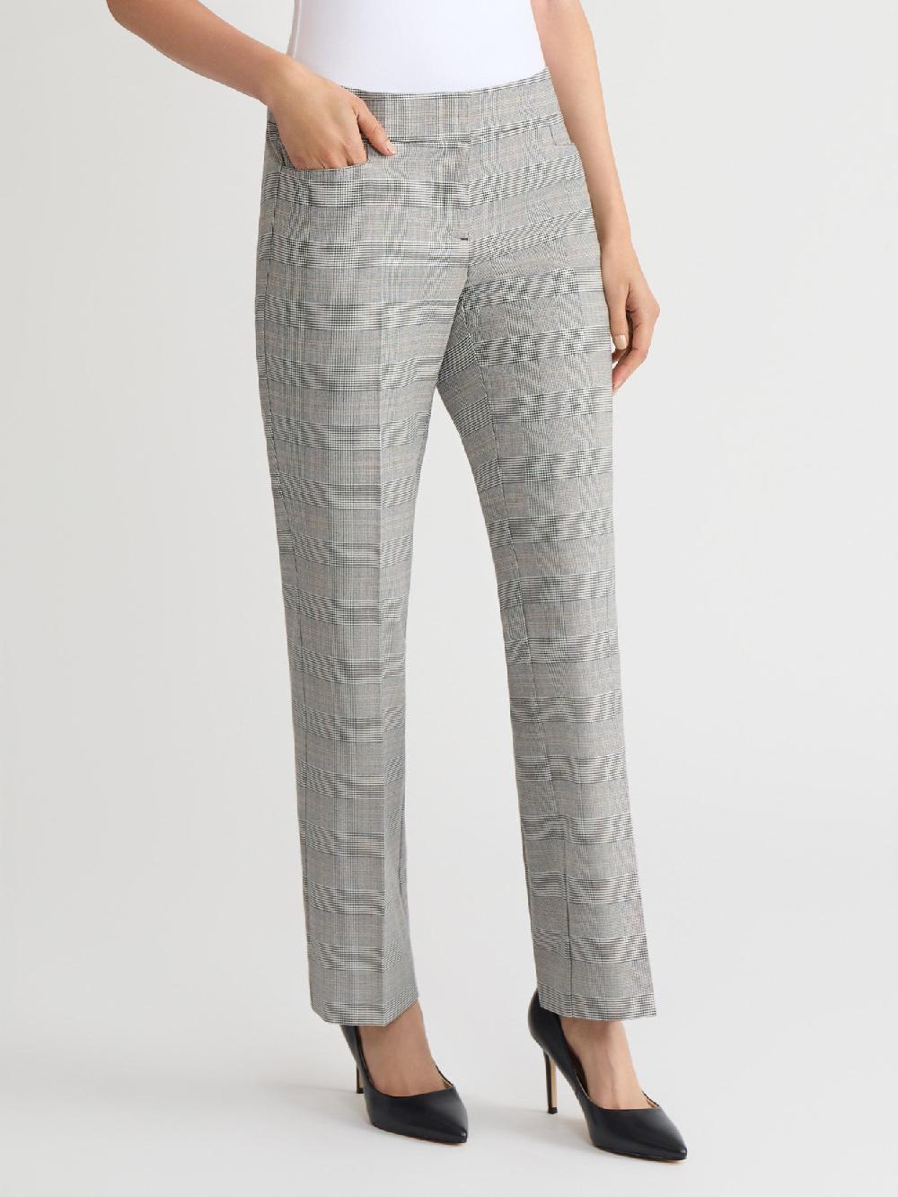 Kasper Plus Plaid Trouser