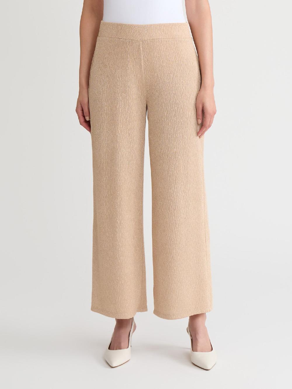 kasper Plus Pull-On Ankle Pant Shimmer Knit