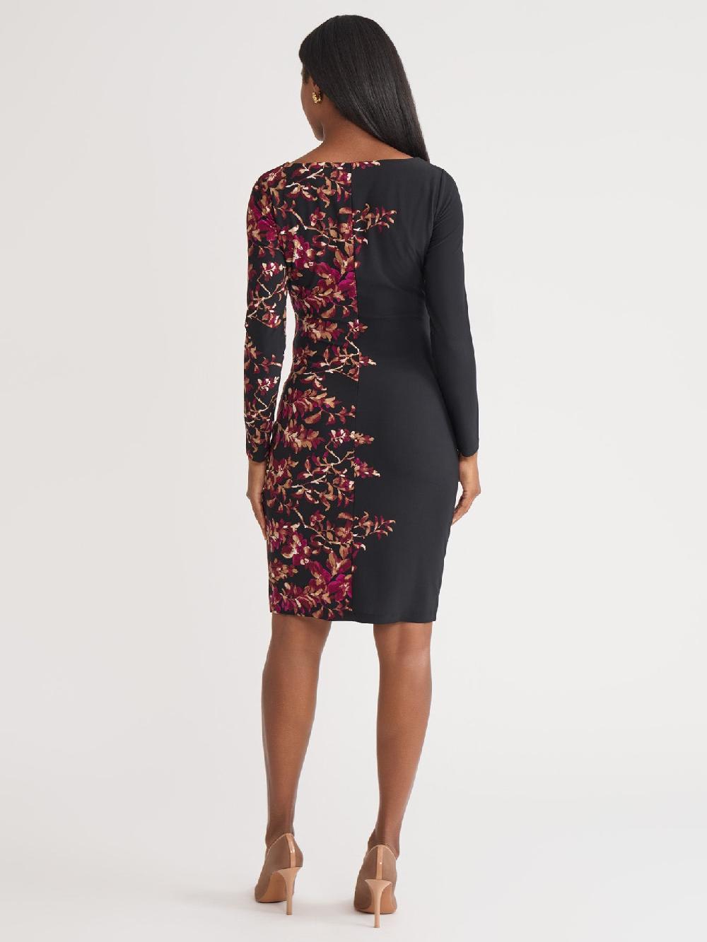 Kasper Plus Side Pleat Dress Everyday Knit