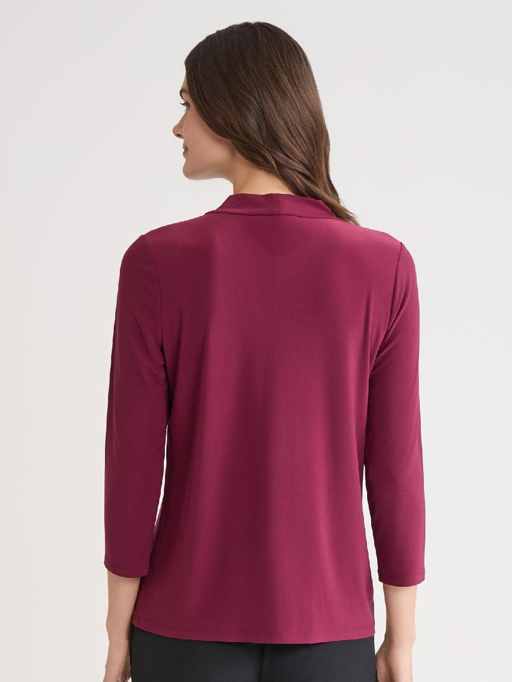 Kasper Plus Tie Neck Top Everyday Knit