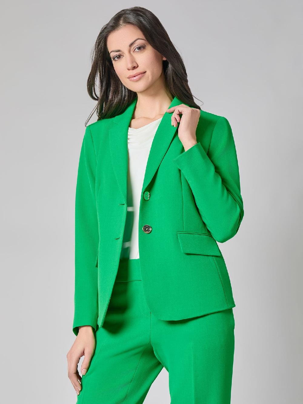 kasper Plus Two-Button Jacket Iconic Stretch Crepe