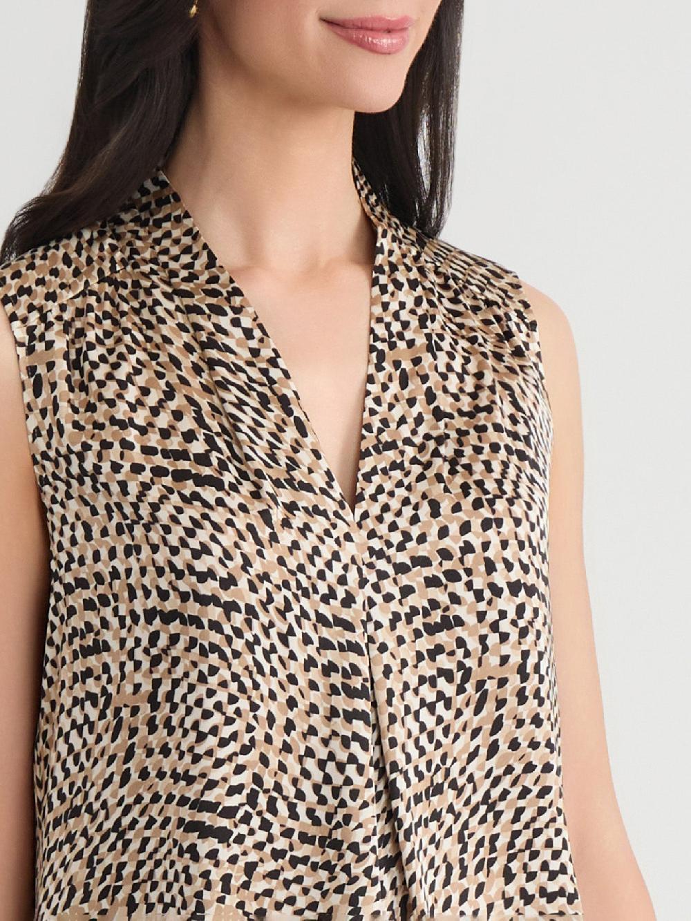 Kasper Plus V-Neck Top Classic Drape