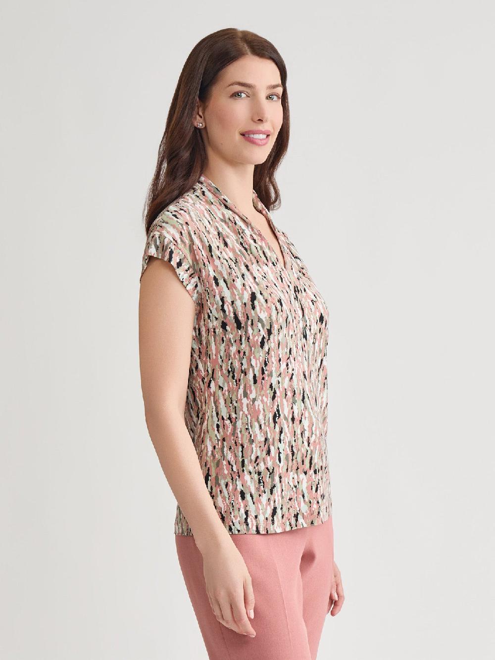 Kasper Plus V-Neck Top Everyday Knit