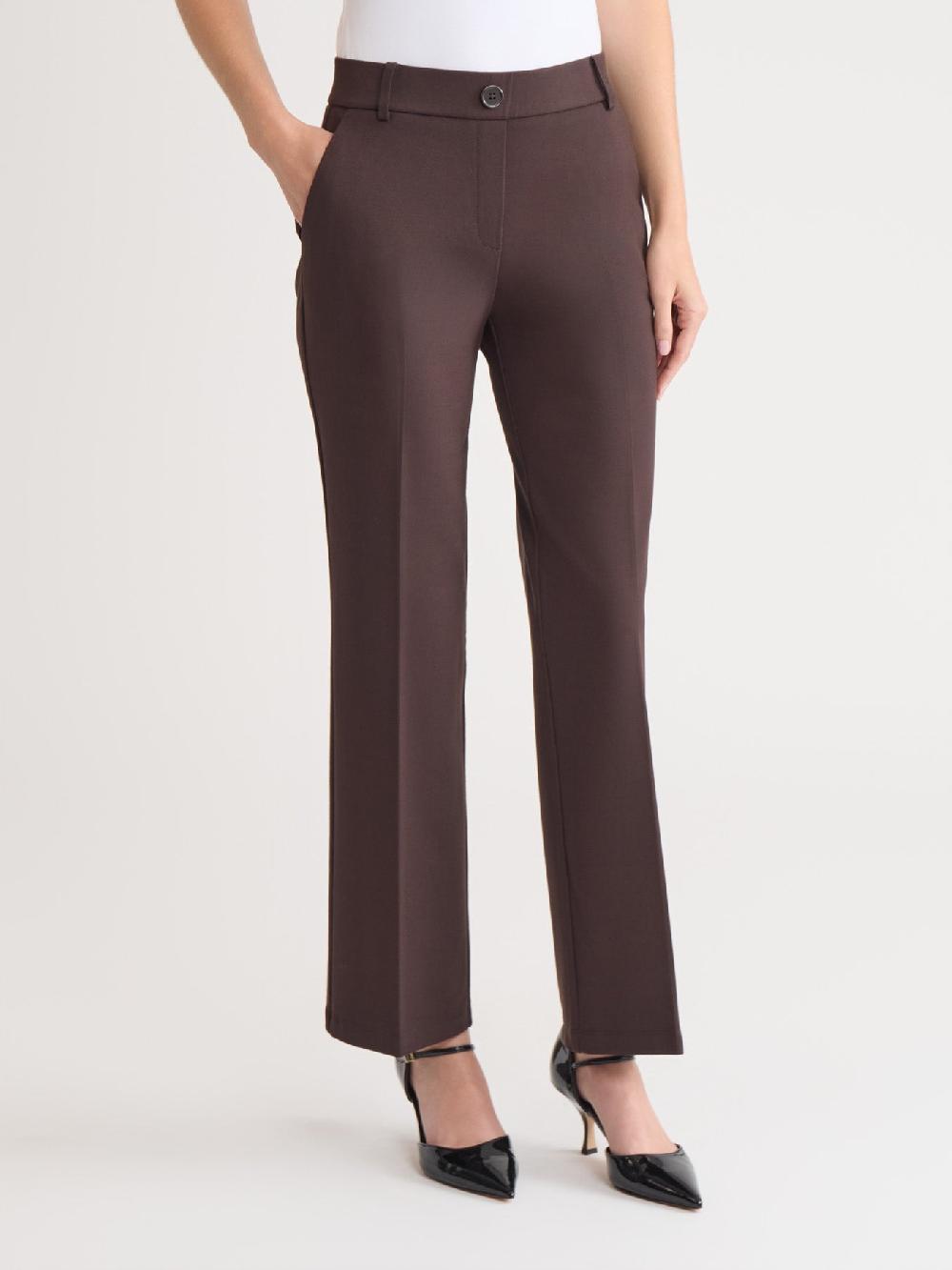Kasper Pull-On Faux Fly Front Pant