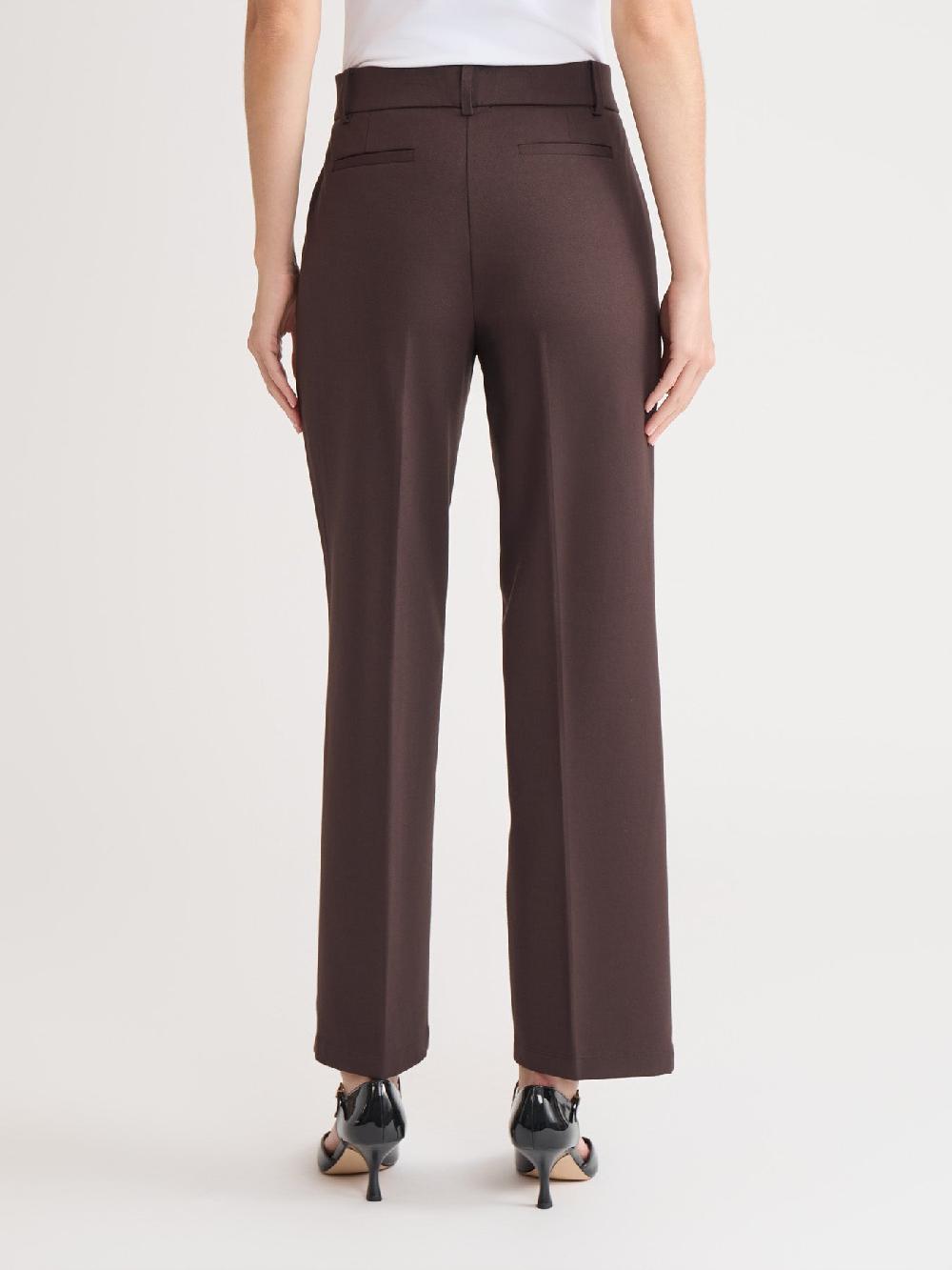 Kasper Pull-On Faux Fly Front Pant