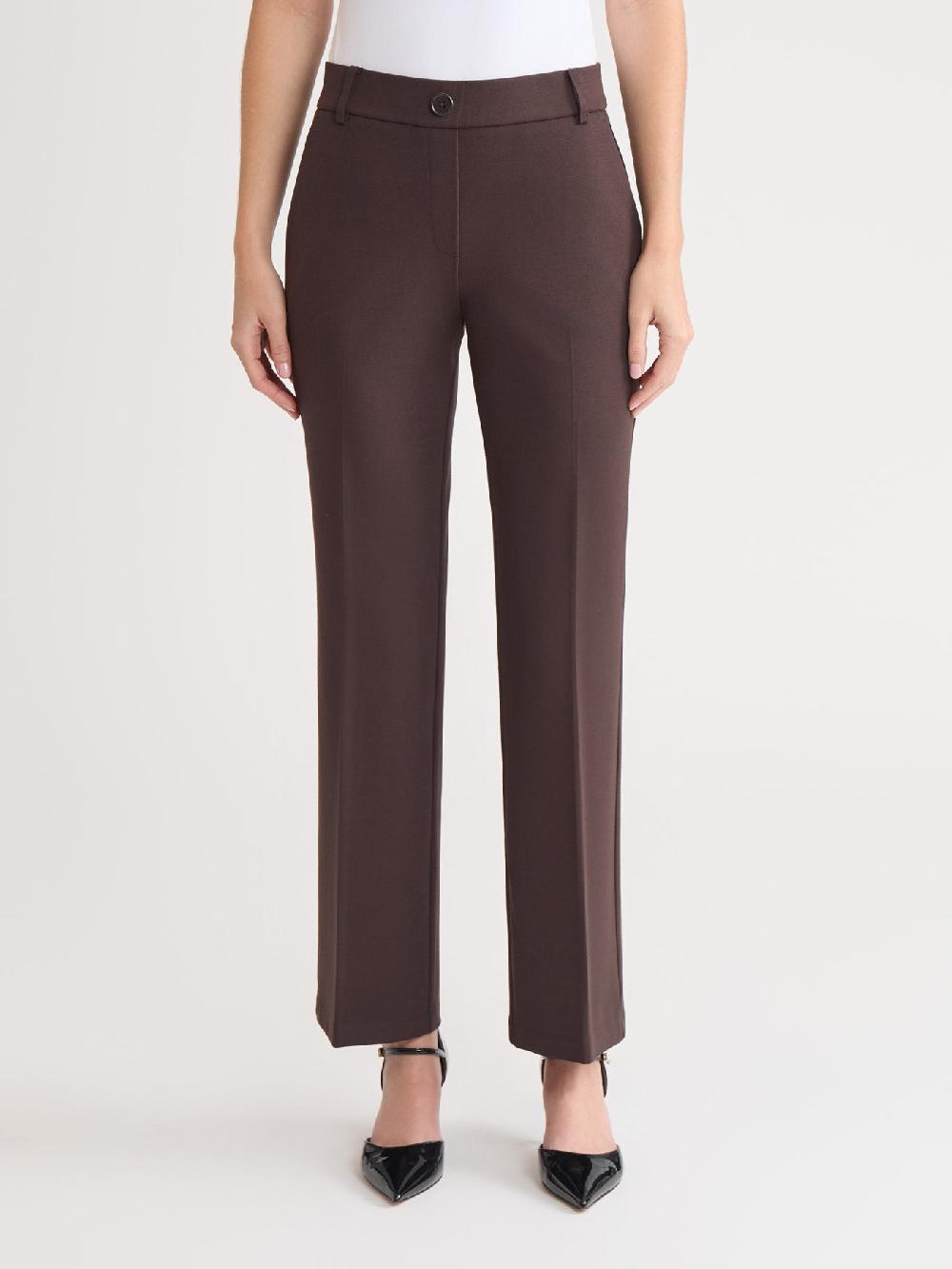 kasper Pull-On Faux Fly Front Pant