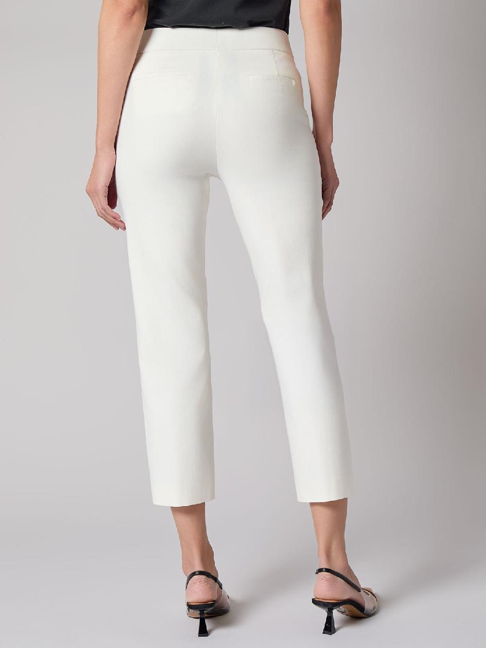 Kasper Pull-On Straight Crop Pant Stretch Twill