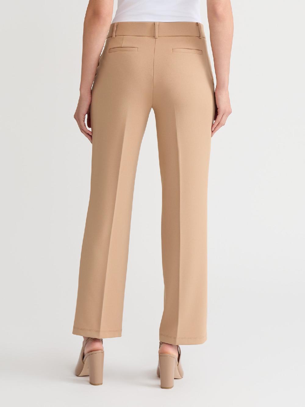 Kasper Pull-On Straight Leg Trouser Stretch Twill