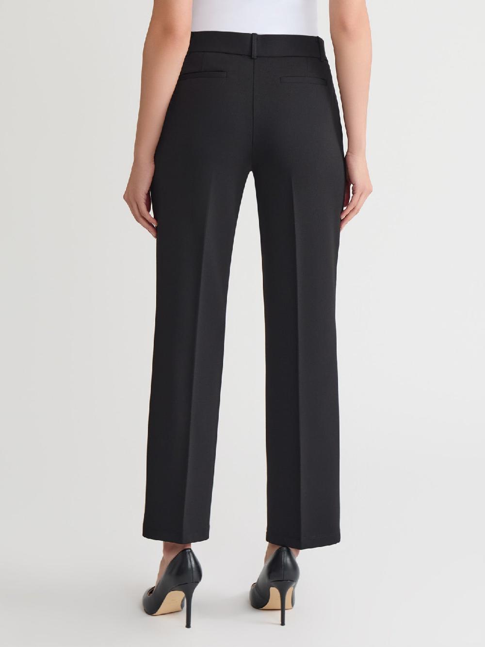 Kasper Pull-On Straight Leg Trouser Stretch Twill