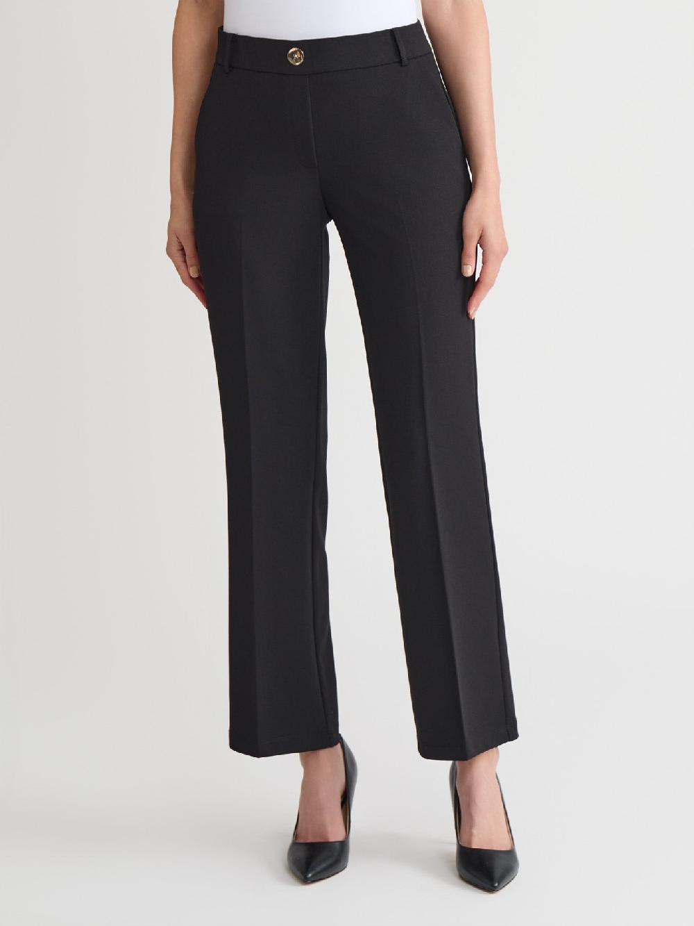 kasper Pull-On Straight Leg Trouser Stretch Twill