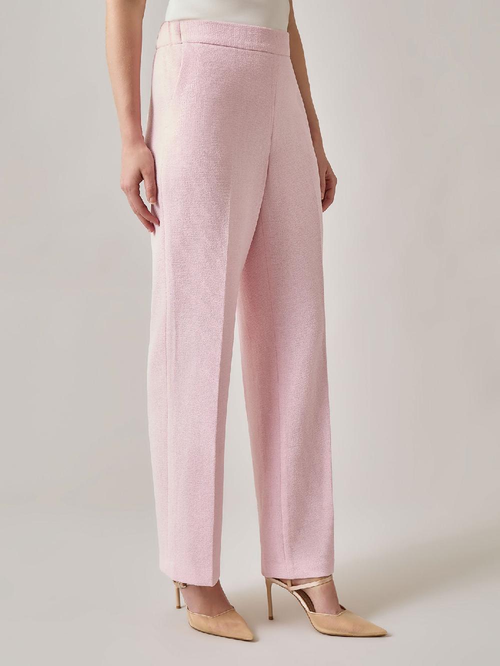 Kasper Pull-On Trousers Melange Crepe