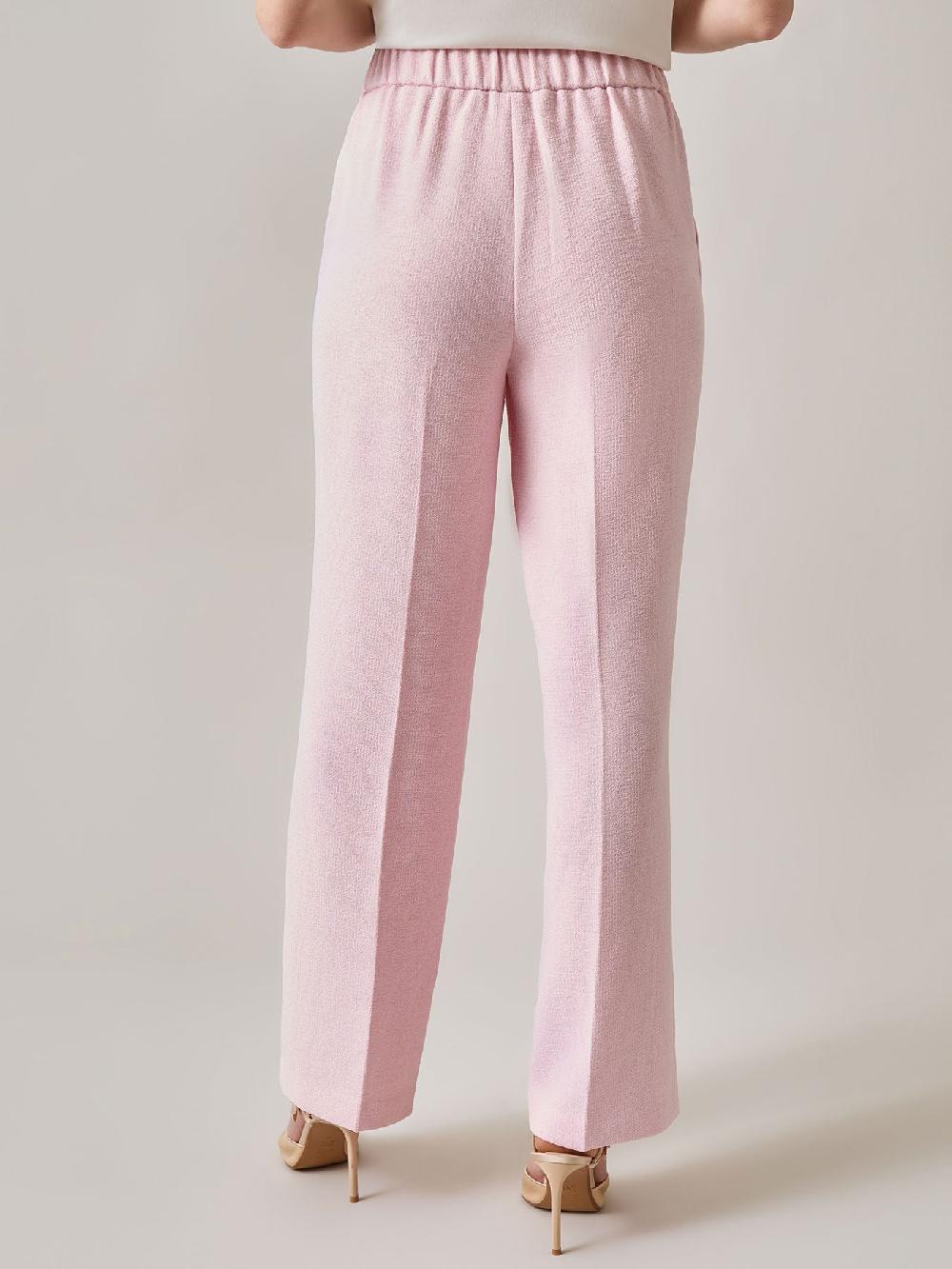 Kasper Pull-On Trousers Melange Crepe