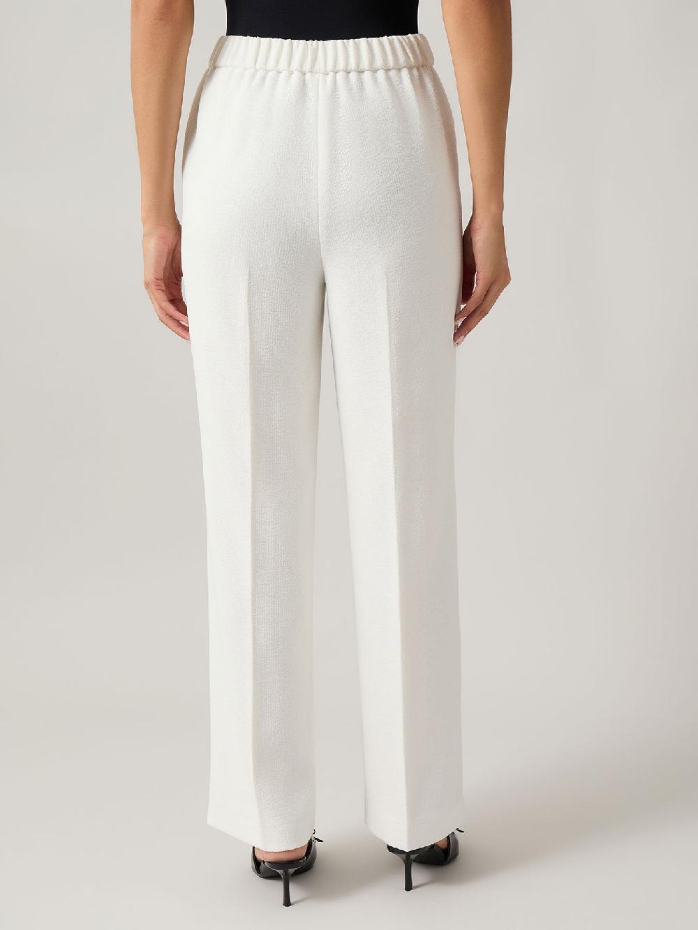 Kasper Pull-On Trousers Melange Crepe