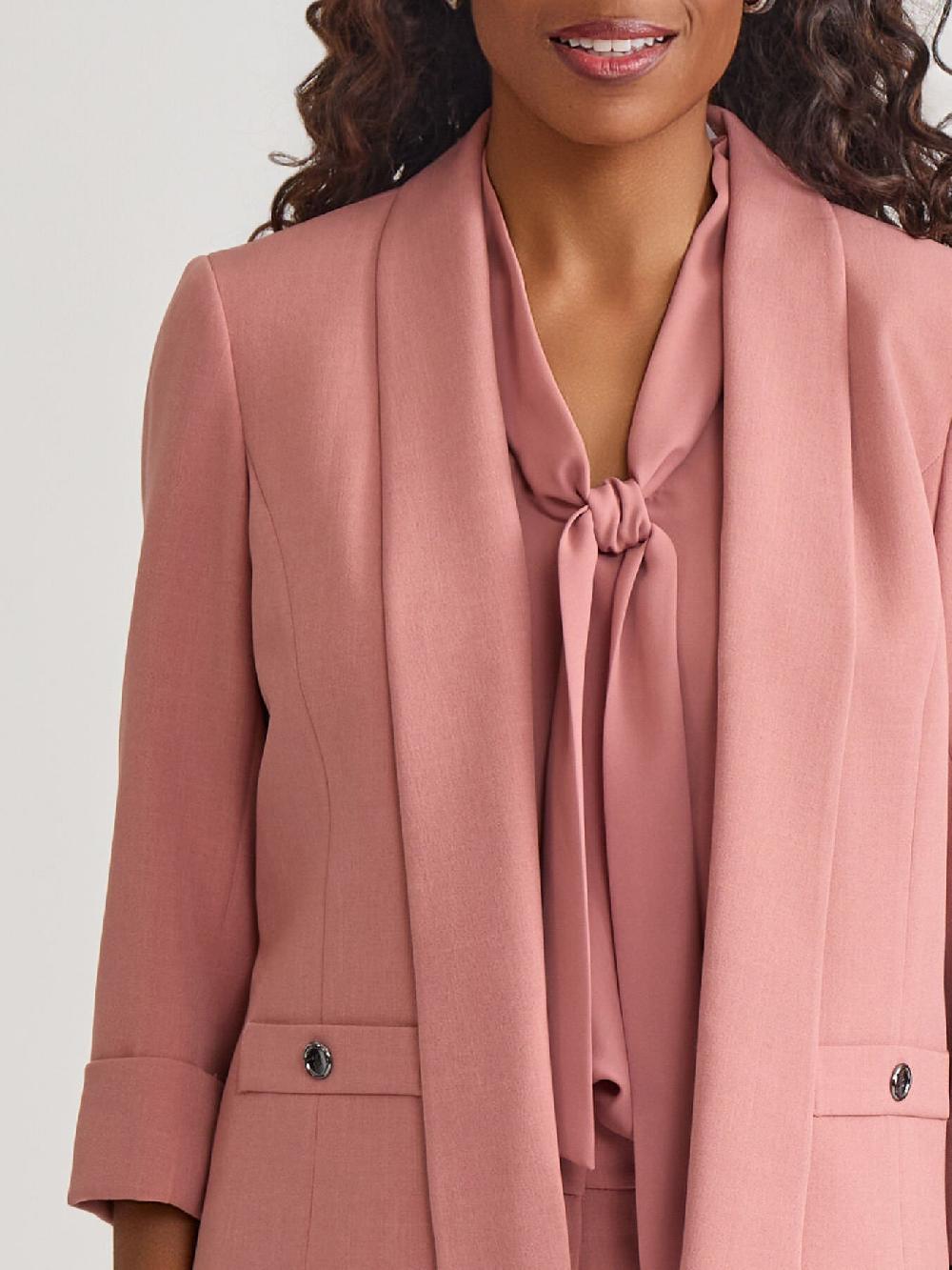 Kasper Shawl Collar Jacket Iconic Stretch Crepe