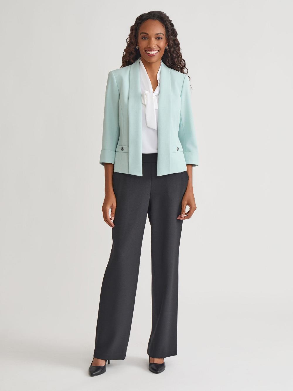Kasper Shawl Collar Jacket Iconic Stretch Crepe