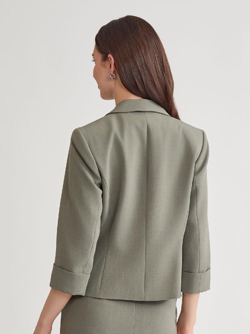 Kasper Shawl Collar Jacket Iconic Stretch Crepe