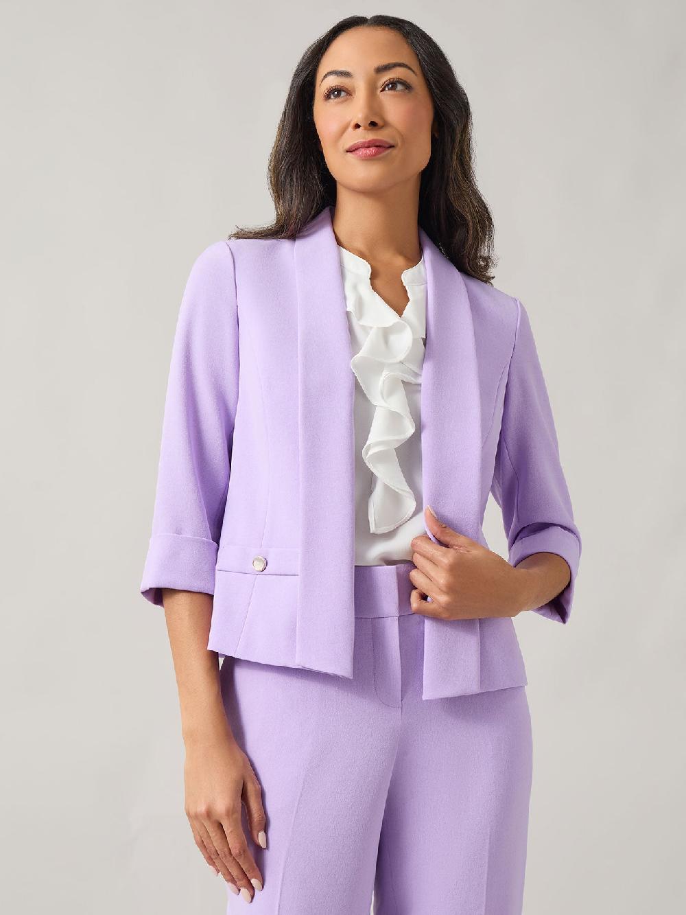kasper Shawl Collar Jacket Iconic Stretch Crepe