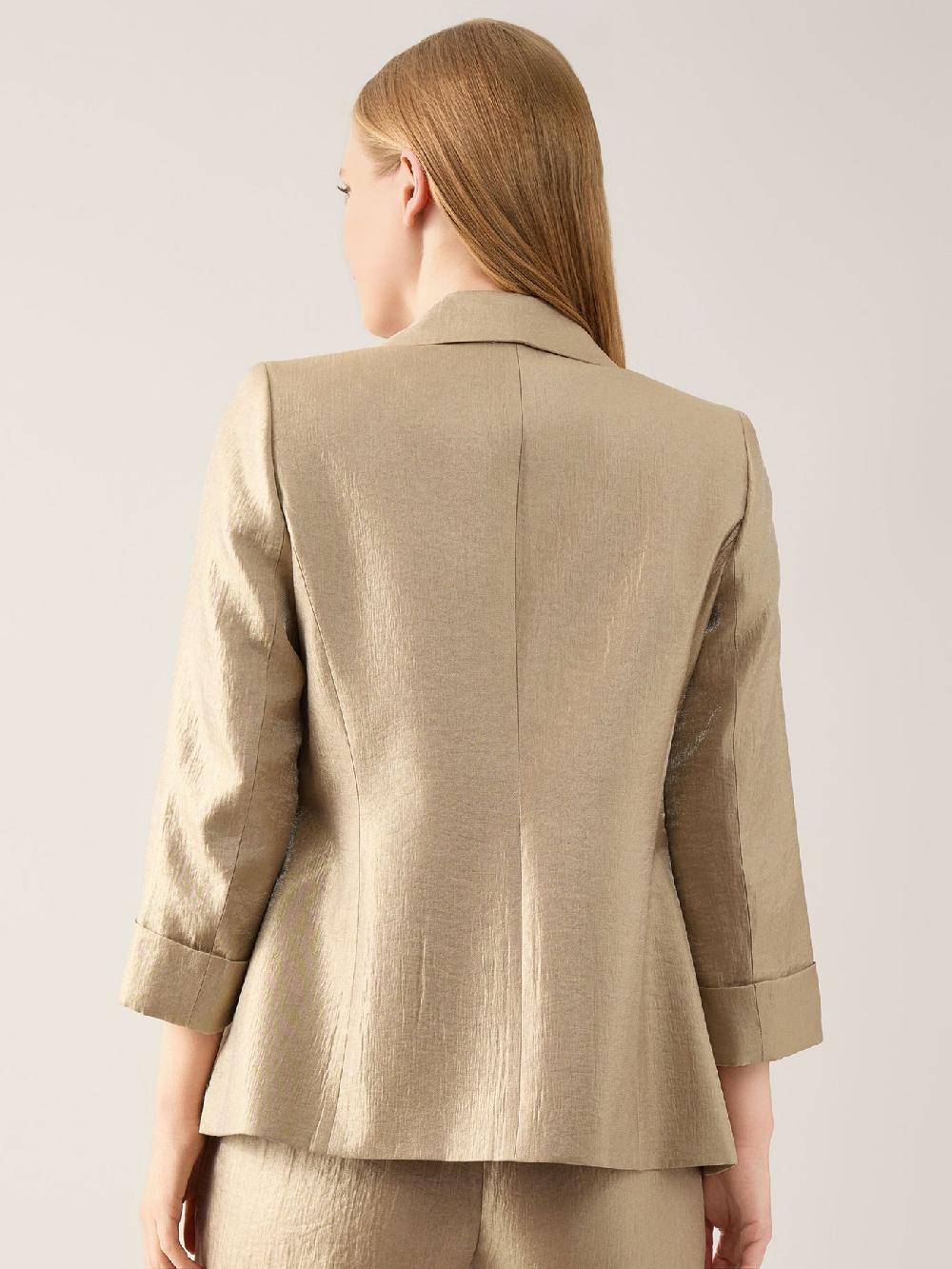 Kasper Shawl Collar Jacket Shimmer Twill
