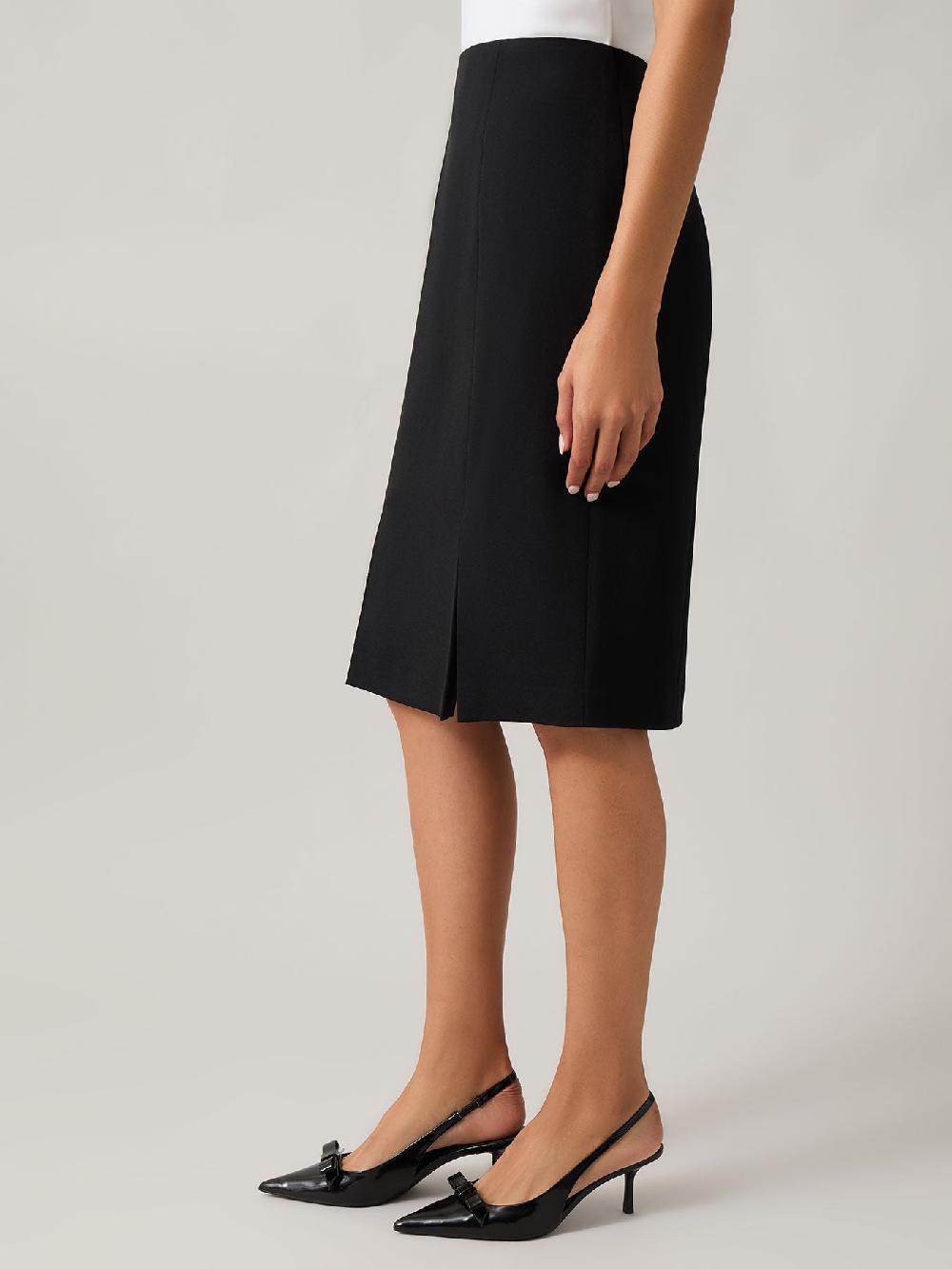 Kasper Side Paneled Pencil Skirt