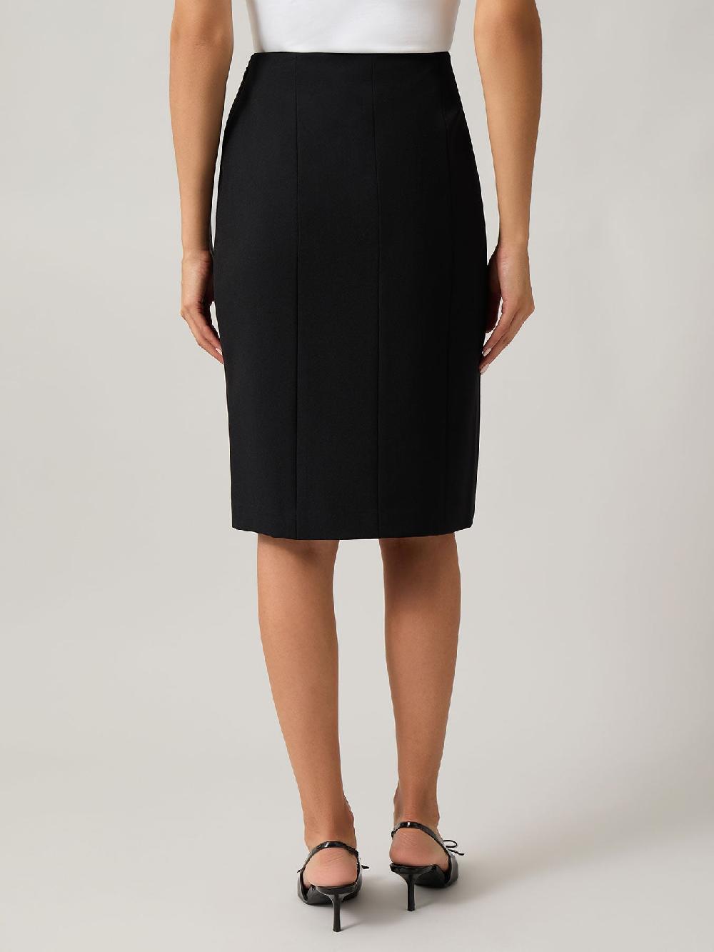Kasper Side Paneled Pencil Skirt