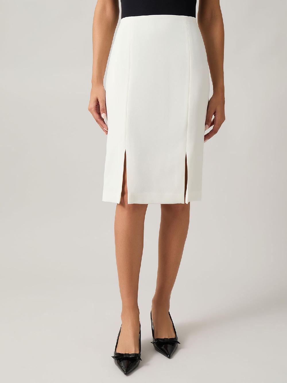 kasper Side Paneled Pencil Skirt