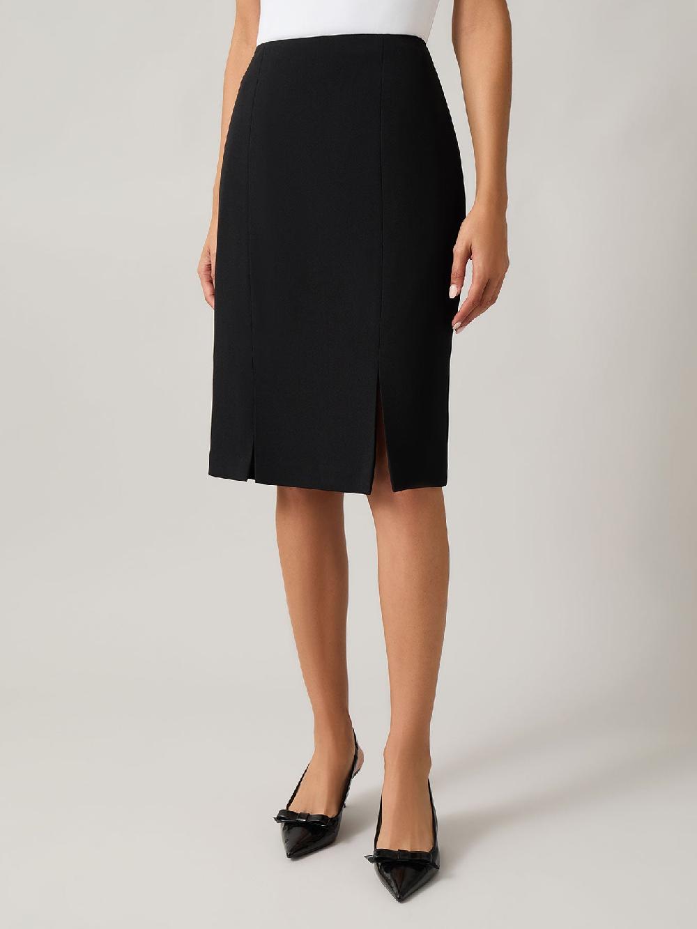 kasper Side Paneled Pencil Skirt