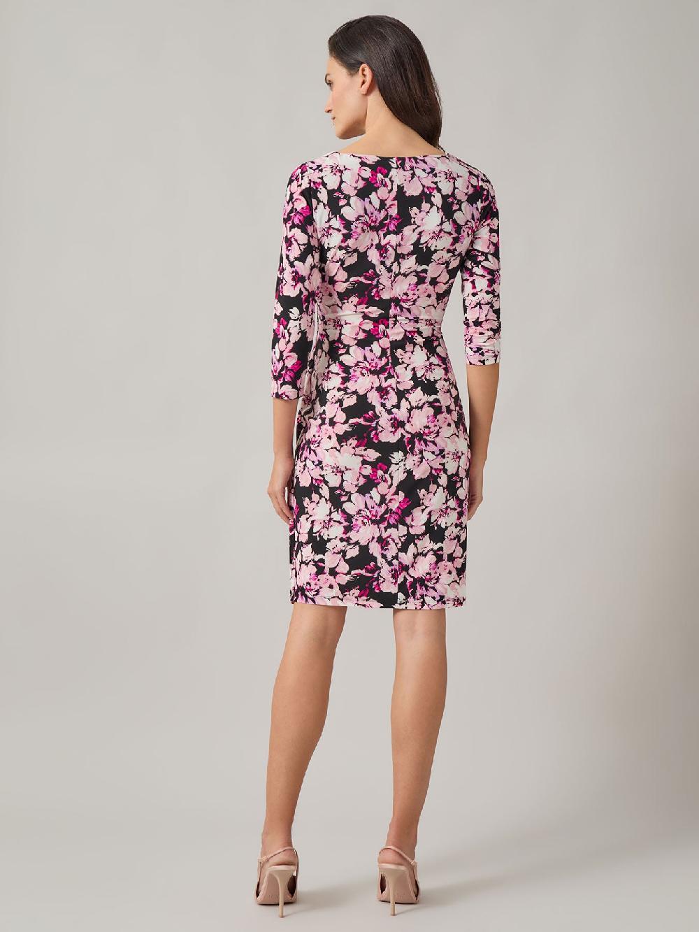 Kasper Side Pleat Dress Everyday Knit