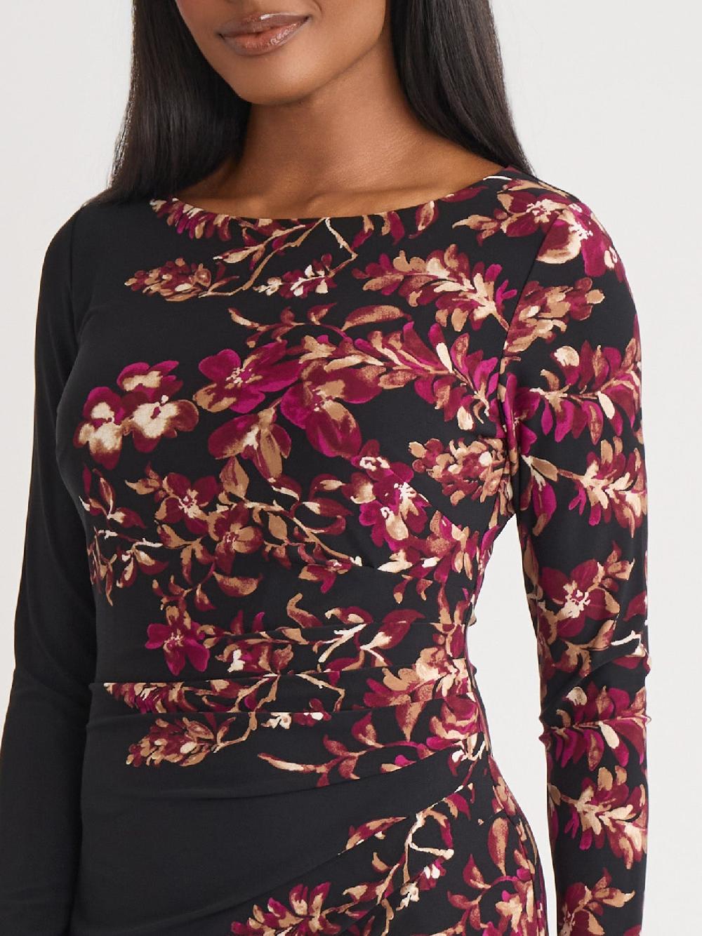 Kasper Side Pleat Dress Everyday Knit