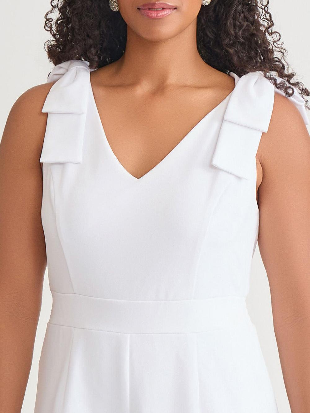 Kasper Tie Strap Jumpsuit White